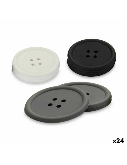 imagem de Base para Copos Botão Conjunto Silicone (24 Unidades)1