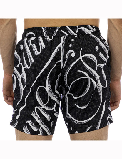 imagem de Calções de banho médio Allover Crazy Bubbles Homem Com estampa preta6