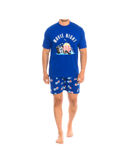 imagem de Pijama de manga curta de Homem Azul1