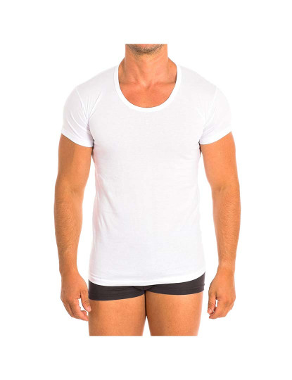 imagem de T-shirt sem Mangas Interior Homem Branco1