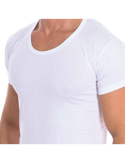 imagem de T-shirt sem Mangas Interior Homem Branco5