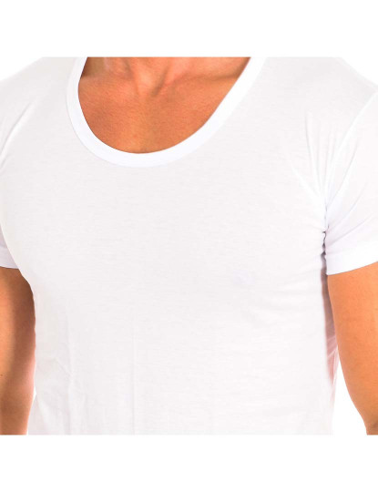 imagem de T-shirt sem Mangas Interior Homem Branco4