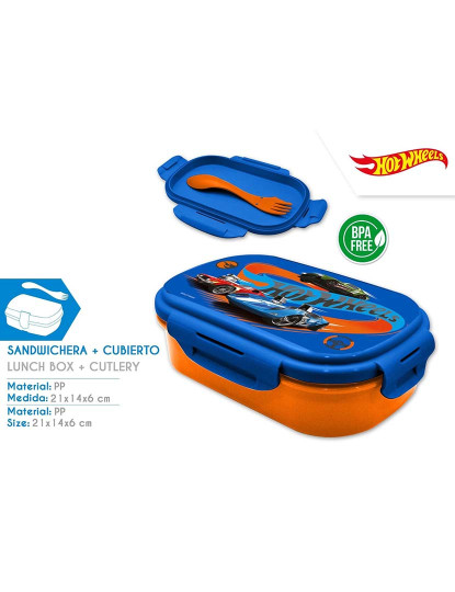 imagem de Sandwicheira Com Tampa Hotwheels 6X1 TU2