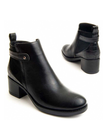 imagem de Botins de salto Senhora Clasice Preto1