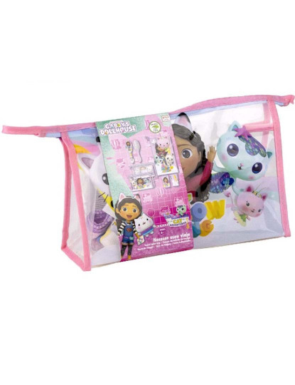 imagem de Conjunto de Higiene Infantil de Viagem Gabby's Dollhouse 4 Peças Cor de Rosa1