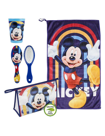 imagem de Conjunto de Higiene Infantil de Viagem Mickey Mouse Azul (23 x 16 x 7 cm) (4 pcs)5