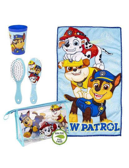 imagem de Conjunto de Higiene Infantil de Viagem The Paw Patrol 4 Peças Azul Claro6