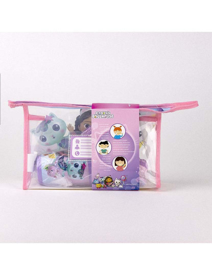 imagem de Conjunto de Higiene Infantil de Viagem Gabby's Dollhouse 4 Peças Cor de Rosa3