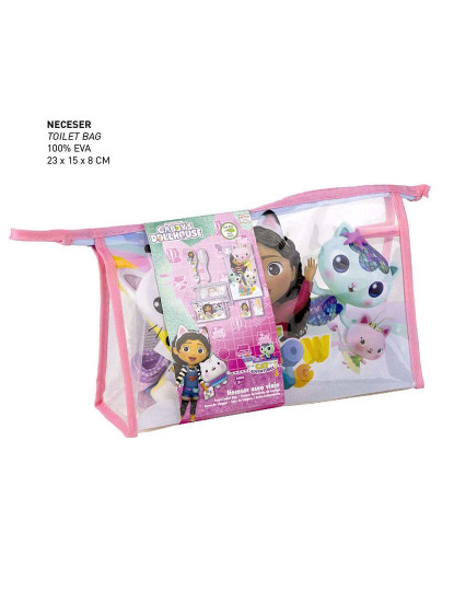 imagem de Conjunto de Higiene Infantil de Viagem Gabby's Dollhouse 4 Peças Cor de Rosa4