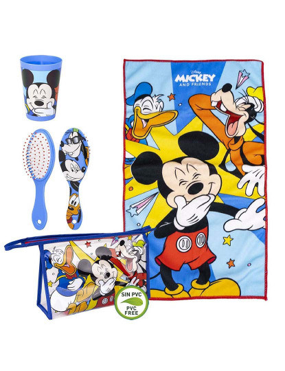 imagem de Conjunto de Higiene Infantil de Viagem Mickey Mouse 4 Peças Azul3