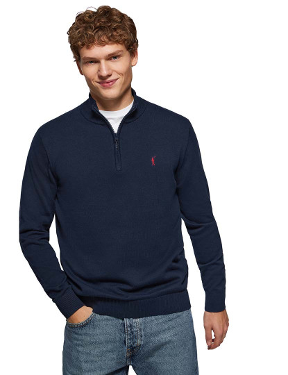 imagem de Pullover Homem Rigby Go Zipper Neck Vl 12Gg Azul Navy1