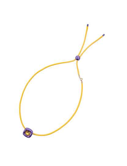 imagem de Colar de Senhora Violeta e Amarelo3