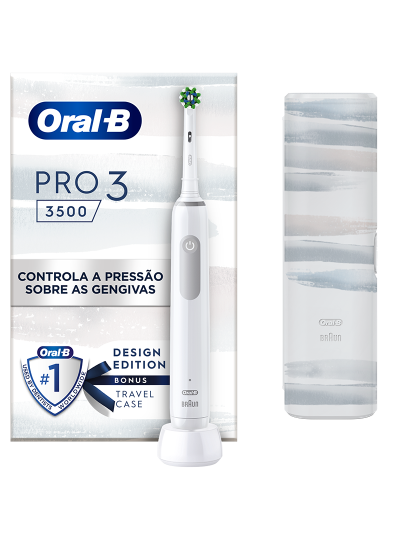 imagem de Escova Dentes Elétrica Oral-B Pro 3 3500 Branca1