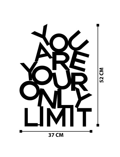 imagem de Decoração Parede Metal You Are Your Only Limit7