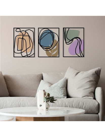 imagem de Decoração Parede Metal Viyana Pastel4