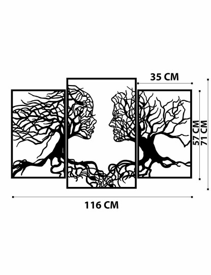 imagem de Decoração Parede Metal Love Trees6