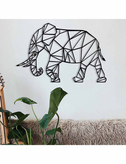 imagem de Decoração Parede Metal Geometric Elephant1