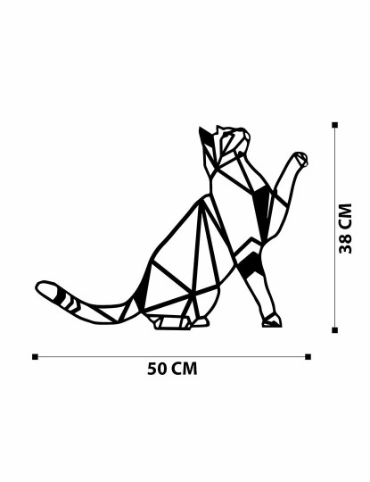 imagem de Decoração Parede Metal Geometric Cat6