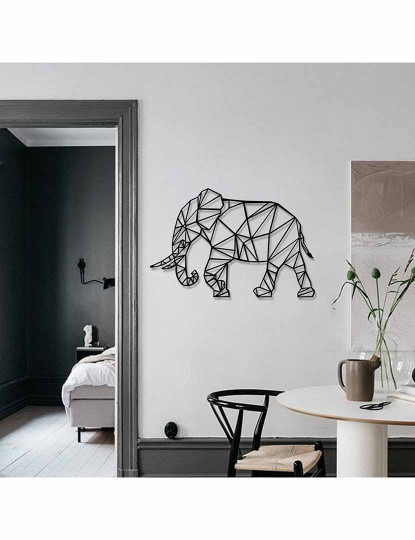 imagem de Decoração Parede Metal Geometric Elephant3