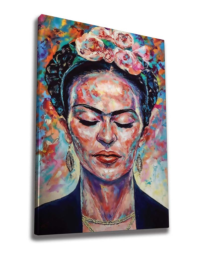 imagem de Tela Colorful Frida Kahlo3