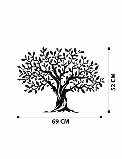 imagem de Decoração Parede Metal Black Tree 26