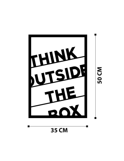 imagem de Decoração Parede Metal Think Outside The Box6