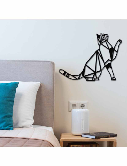 imagem de Decoração Parede Metal Geometric Cat2