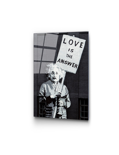 imagem de Tela Vidro Temperado Bansky - Einstein Love is Response6