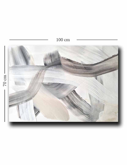 imagem de Tela Abstract Waves Grey2