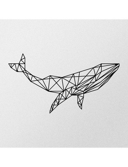 imagem de Decoração Parede Metal Whale4