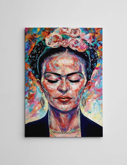 imagem de Tela Colorful Frida Kahlo2