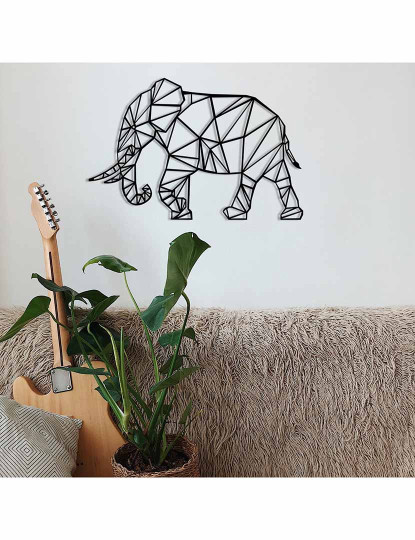 imagem de Decoração Parede Metal Geometric Elephant2