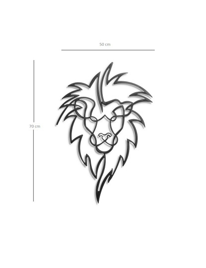 imagem de Decoração Parede Metal Lion3