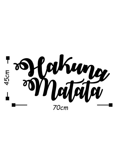 imagem de Decoração Parede Metal Hakuna Matata3