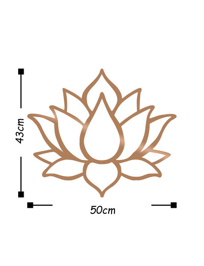 imagem de Decoração Parede Metal Lotus Copper3