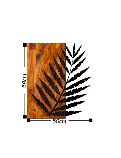 imagem de Decoração Parede Madeira Tropical Leaf3