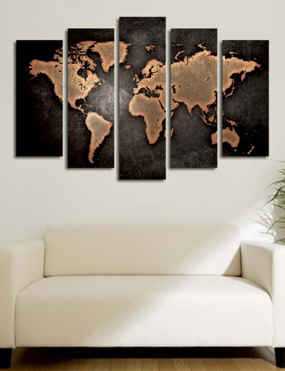 imagem de Conjunto 5 Telas World Map2