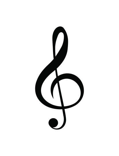 imagem de Decoração Parede Metal Treble Clef2