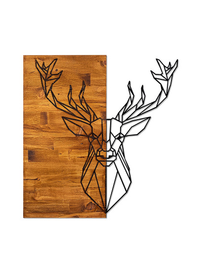 imagem de Decoração Parede Madeira Deer 12