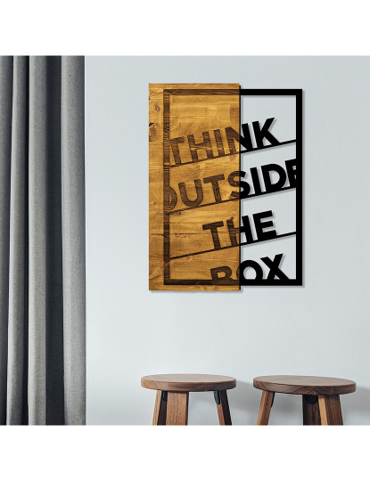 imagem de Decoração Parede Madeira Think Outside The Box1