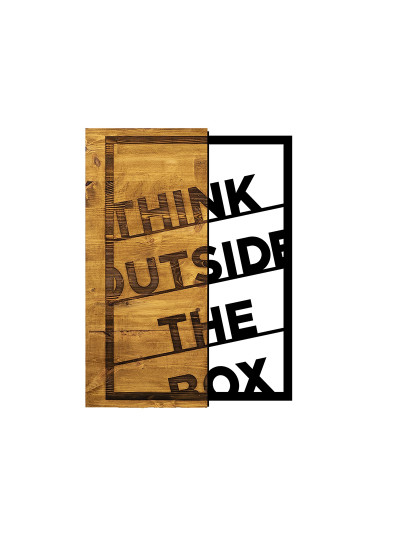 imagem de Decoração Parede Madeira Think Outside The Box2