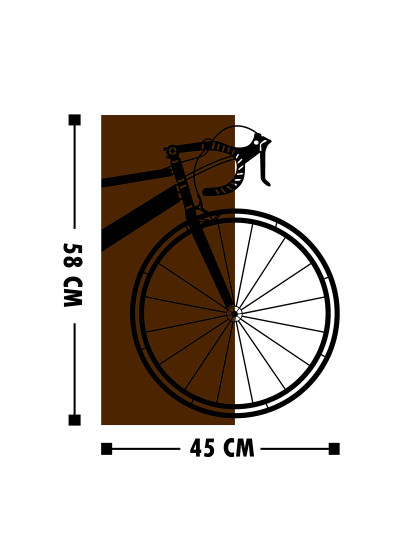 imagem de Decoração Parede Madeira Front Bicycle3