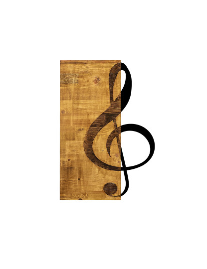 imagem de Decoração Parede Madeira Treble Clef2