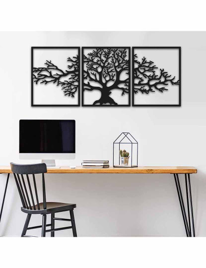 imagem de Decoração Parede Metal Black Tree1