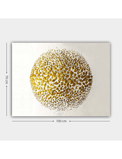 imagem de Tela Circle Dots Gold3