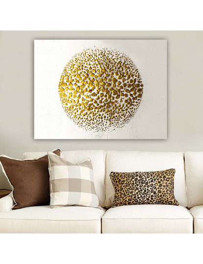 imagem de Tela Circle Dots Gold1