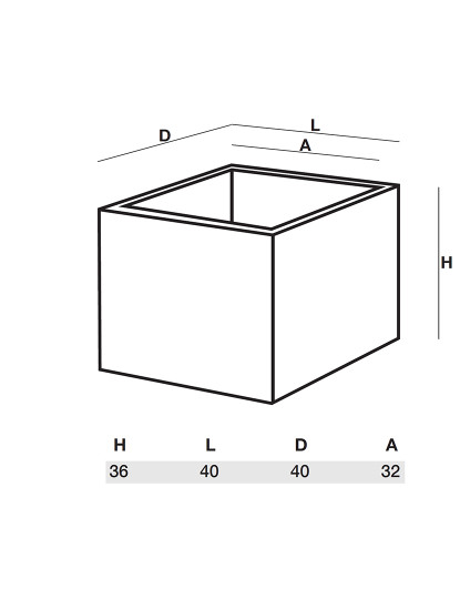 imagem de Vaso Para Exterior / Interior Kubo 402