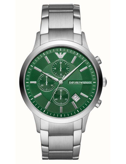 imagem de Relógio Homem Prateado e Verde1