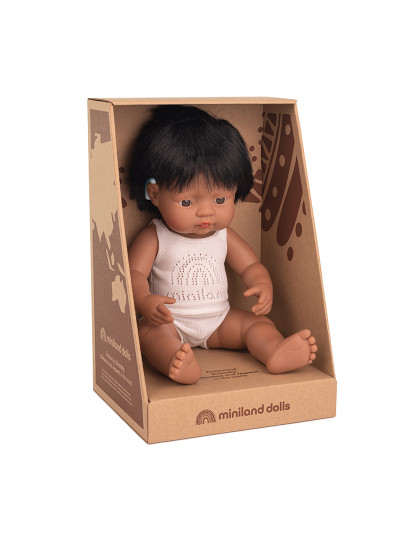 imagem de Boneco Bebé Latino C/ Implante Coclear 38 Cm1