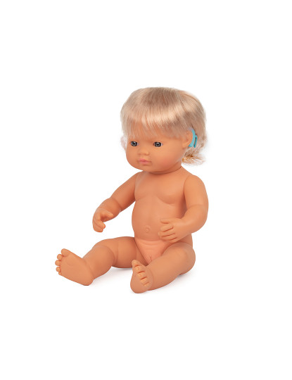 imagem de Boneca Bébé Cucásico C/ Implante Coclear 38 Cm1